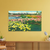 Gemeentelijke Roos tuin in Santa Clara County Canvas Afdruk (Insitu (Woonkamer))