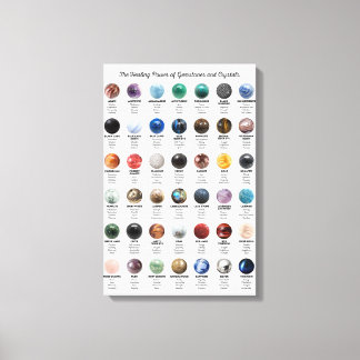 Gemeenten en kristallen canvas afdruk