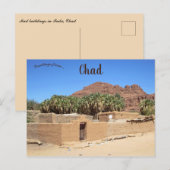 Gemeenten in Fada Chad Briefkaart (Voorkant / Achterkant)