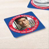 Gemeenteraadsverkiezingen Custom Photo Campaign Kartonnen Onderzetters (Schuin)