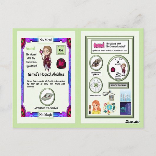 Gemel - Germanium Trading Kaart (Achterkant)