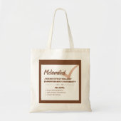 "gemelaniseerd" tote bag (Voorkant)