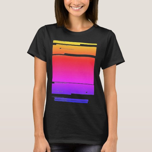 Gemeld Mueller Rapport Chillwave esthetisch T-shirt (Voorkant)