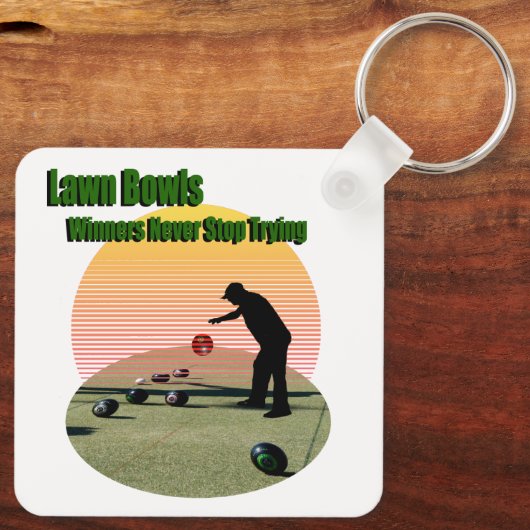 Gemelde Bowls het Ontwerp van de Winnaars, het Sle Sleutelhanger (Achterkant)