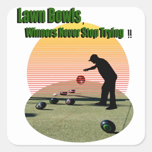 Gemelde Bowls het ontwerp van de Winnaars, Sticker (Voorkant)