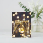 Gemelde champagneflut, close-up briefkaart (Staand voorkant)