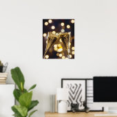 Gemelde champagneflut, close-up poster (Thuiskantoor)