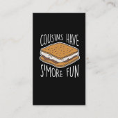 Gemelde Marshmallows Camping Cousins S'more Fun Visitekaartje (Voorkant)