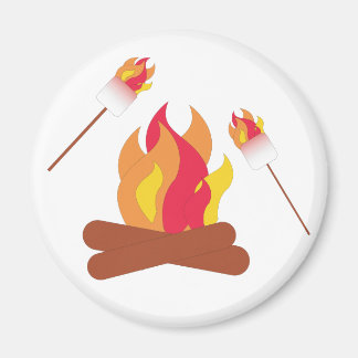 Gemelde Marshmallows Magneet