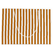 Gemelde Oranje-Witte Stripes・Aangepast Large Cadeautasje (Achterkant)