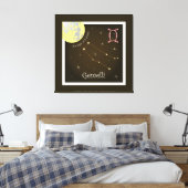 Gemelli 21 maggio al 21 giugno Leinwand Canvas Afdruk (Insitu (Slaapkamer))