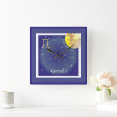 Gemelli 21 maggio al 21 giugno Uhr Vierkante Klok (Huis)