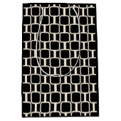 Gememde Verbindingen Retro Modern Geometric Black Medium Cadeauzakje (Voorkant)