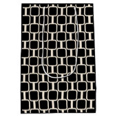 Gememde Verbindingen Retro Modern Geometric Black Medium Cadeauzakje (Achterkant)