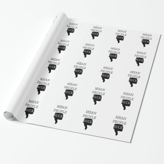 Gemene mensen zijn waardeloos cadeaupapier (Uitgerold)