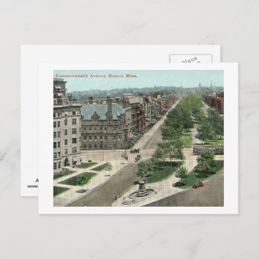 Gemenebest Ave, Boston Briefkaart (Voorkant / Achterkant)