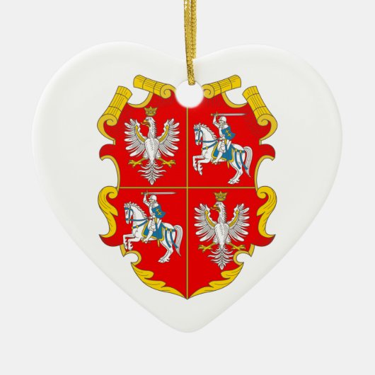 Gemenebest Polen-Litouwen (toename van het aantal  Keramisch Ornament (Voorkant)