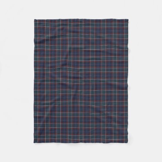 Gemenebest van Massachusetts Tartan Fleece Deken (Voorkant)