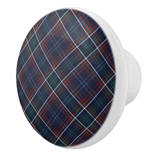 Gemenebest van Massachusetts Tartan Keramische Knop (Rechts)