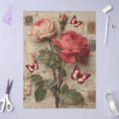 Gemengd Abstract Patroon Bloemen & Vlinders Tissuepapier (Craft)