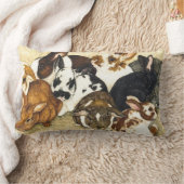 Gemengd bedrijf - Baby Rabbits Pillow Kussen (Deken)