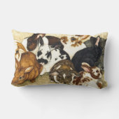 Gemengd bedrijf - Baby Rabbits Pillow Kussen (Achterkant)