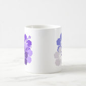 gemengd blauw hibiscus ontwerp koffiemok (Center)