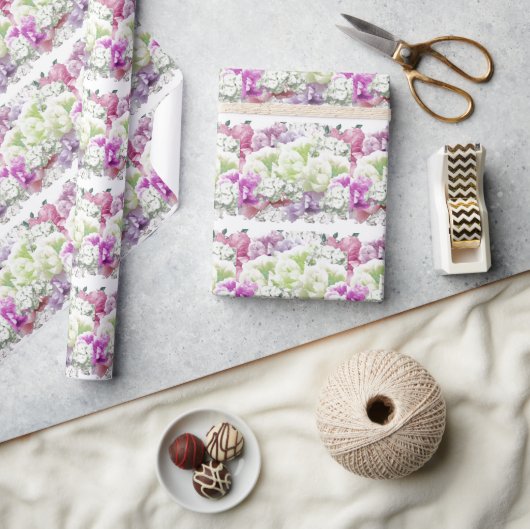 Gemengd boeket bloemen inpakpapier (Crafts)