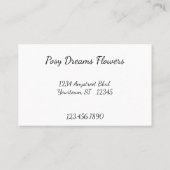 Gemengd boeket met Big Bow Bloemist Visitekaartje (Achterkant)