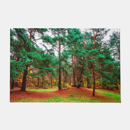 gemengd bos in het najaar deurmat (Voorkant)