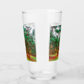 gemengd bos in het najaar glas (Rechts)