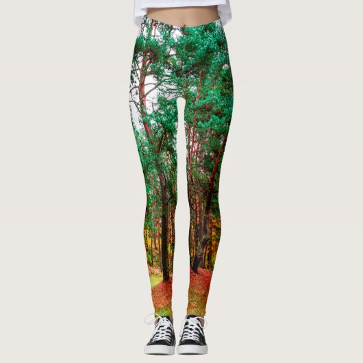 gemengd bos in het najaar leggings (Voorkant)