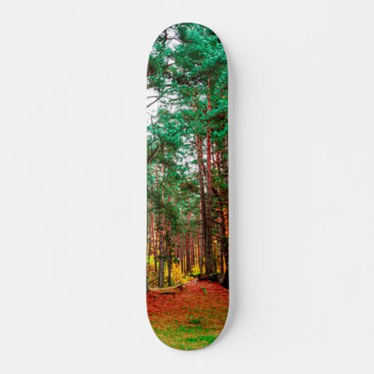gemengd bos in het najaar persoonlijk skateboard (Voorkant)