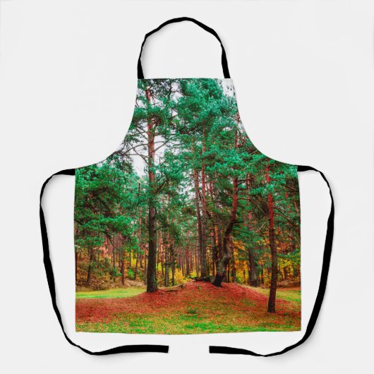 gemengd bos in het najaar schort (Voorkant)