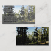 Gemengd bos met walkbaan visitekaartje (Voorkant / Achterkant)