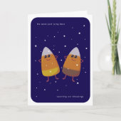 Gemengd Candy Corn Duo "Dankbaar zijn" Herfst Feestdagen Kaart (Voorkant)
