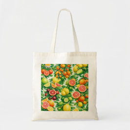 Gemengd citrus schijf patroon tote bag