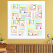 gemengd doolhof canvas afdruk (Insitu (Woonkamer))