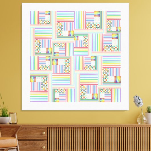 gemengd doolhof canvas afdruk (Insitu (Woonkamer))