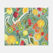Gemengd Fruit 7 Fleece Deken (Voorkant (Horizontaal))