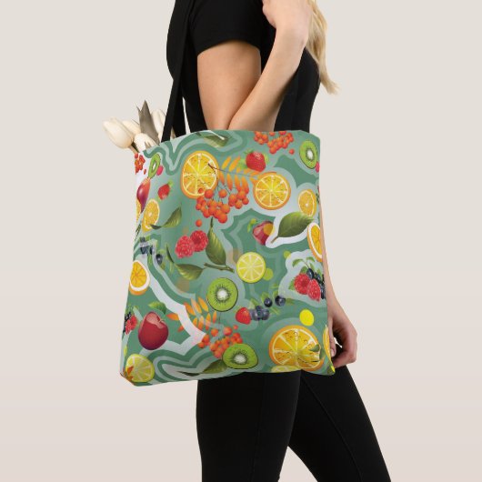 Gemengd Fruit 7 Tote Bag (Dichtbij)