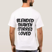 Gemengd geschud geroerd geliefd t-shirt (Achterkant)