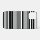 Gemengd gestreept patroon zwart wit grijs Case-Mate iPhone case (Achterkant (horizontaal))