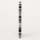 Gemengd gestreept patroon zwart wit grijs Case-Mate iPhone case (Achterkant / rechts)