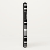 Gemengd gestreept patroon zwart wit grijs Case-Mate iPhone case (Achterkant / rechts)