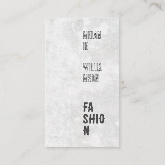 Gemengd lettertype | Creatieve lay-out Visitekaartje (Voorkant)