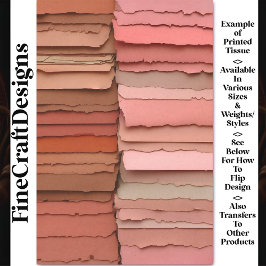 Gemengd palet van roze & terracotta BP7B decoupage Tissuepapier