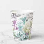 Gemengd Pastel Bloemboeket Papieren Bekers (Achterkant)