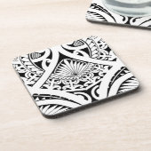 gemengd polynesiaans maori tribaal tattoo kokokosb bier onderzetter (Linkerzijde)