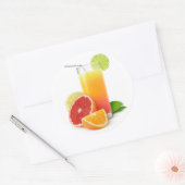 Gemengd sap van citrusvruchten ronde sticker (Envelop)